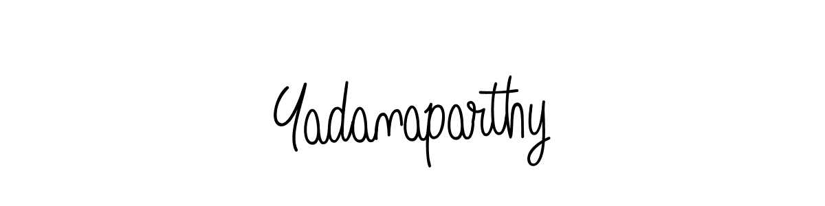 You should practise on your own different ways (Angelique-Rose-font-FFP) to write your name (Yadanaparthy) in signature. don't let someone else do it for you. Yadanaparthy signature style 5 images and pictures png