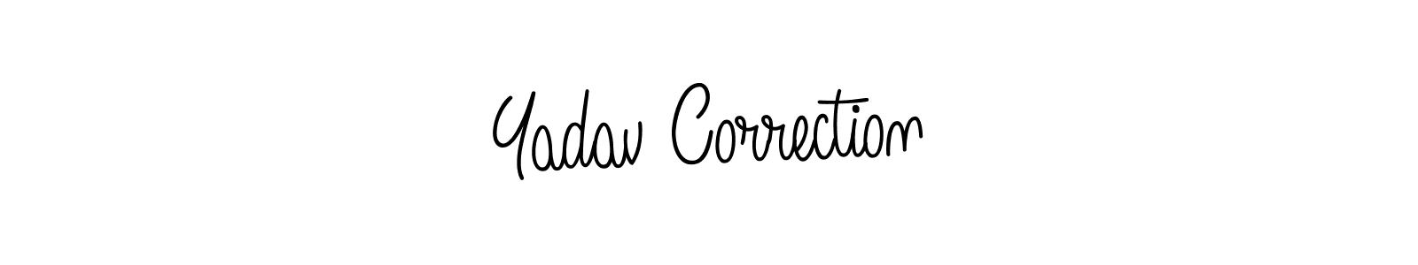 Yadav Correction stylish signature style. Best Handwritten Sign (Angelique-Rose-font-FFP) for my name. Handwritten Signature Collection Ideas for my name Yadav Correction. Yadav Correction signature style 5 images and pictures png