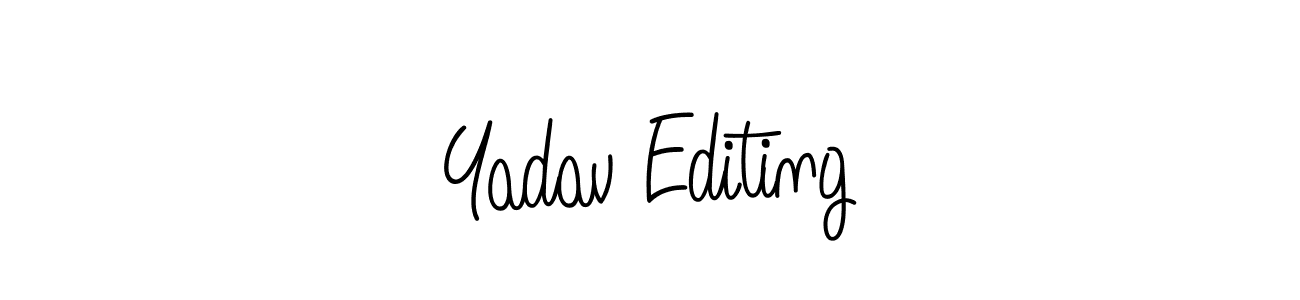 Make a beautiful signature design for name Yadav Editing. With this signature (Angelique-Rose-font-FFP) style, you can create a handwritten signature for free. Yadav Editing signature style 5 images and pictures png