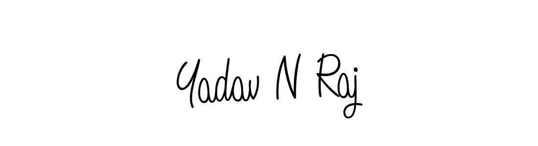 Yadav N Raj stylish signature style. Best Handwritten Sign (Angelique-Rose-font-FFP) for my name. Handwritten Signature Collection Ideas for my name Yadav N Raj. Yadav N Raj signature style 5 images and pictures png