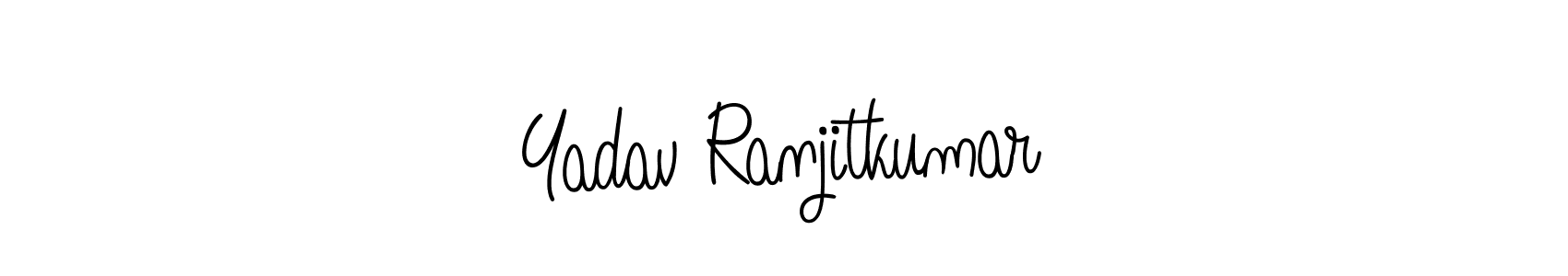 Also we have Yadav Ranjitkumar name is the best signature style. Create professional handwritten signature collection using Angelique-Rose-font-FFP autograph style. Yadav Ranjitkumar signature style 5 images and pictures png