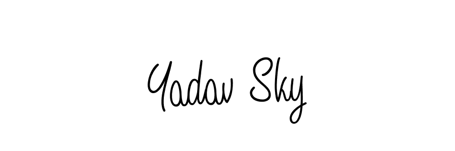 You can use this online signature creator to create a handwritten signature for the name Yadav Sky. This is the best online autograph maker. Yadav Sky signature style 5 images and pictures png