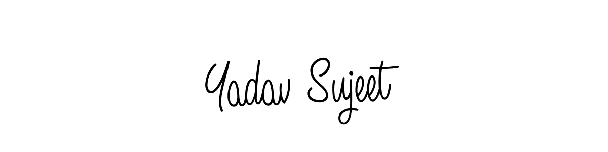 Angelique-Rose-font-FFP is a professional signature style that is perfect for those who want to add a touch of class to their signature. It is also a great choice for those who want to make their signature more unique. Get Yadav Sujeet name to fancy signature for free. Yadav Sujeet signature style 5 images and pictures png