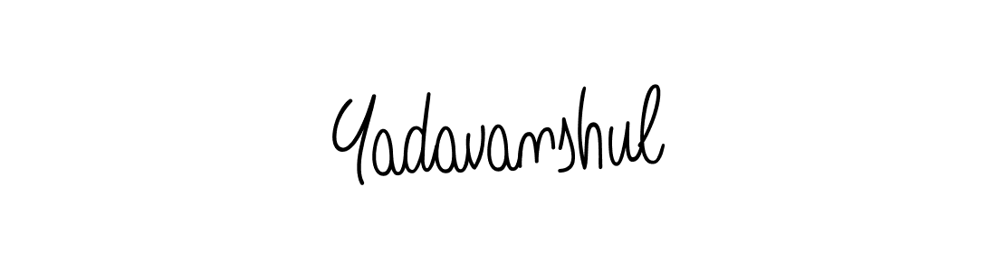 The best way (Angelique-Rose-font-FFP) to make a short signature is to pick only two or three words in your name. The name Yadavanshul include a total of six letters. For converting this name. Yadavanshul signature style 5 images and pictures png