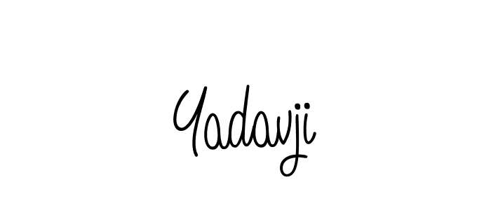 Make a beautiful signature design for name Yadavji. With this signature (Angelique-Rose-font-FFP) style, you can create a handwritten signature for free. Yadavji signature style 5 images and pictures png