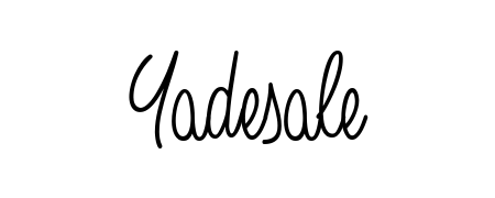 Create an unforgettable impression when signing with Yadesale name styled in Angelique-Rose-font-FFP typography. 100% free online generator. Yadesale signature style 5 images and pictures png