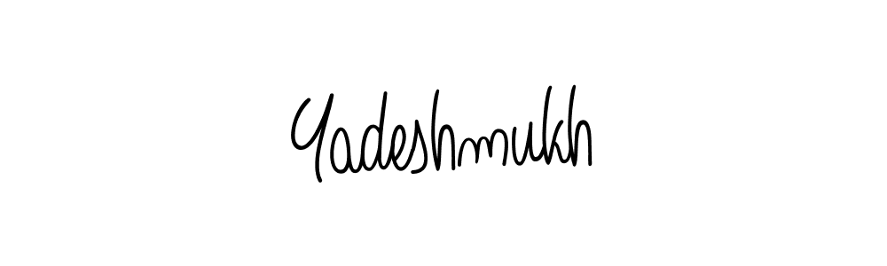 Design your own signature with our free online signature maker. With this signature software, you can create a handwritten (Angelique-Rose-font-FFP) signature for name Yadeshmukh. Yadeshmukh signature style 5 images and pictures png