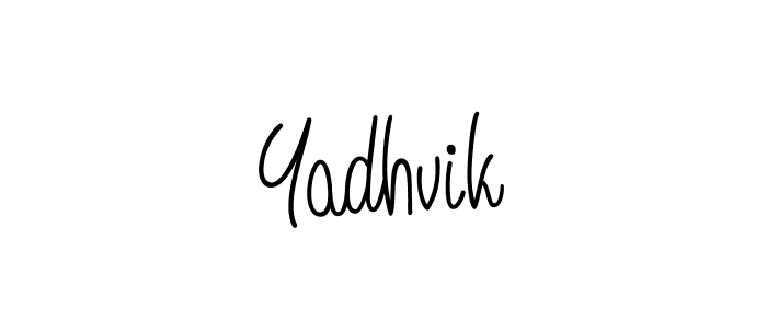 The best way (Angelique-Rose-font-FFP) to make a short signature is to pick only two or three words in your name. The name Yadhvik include a total of six letters. For converting this name. Yadhvik signature style 5 images and pictures png