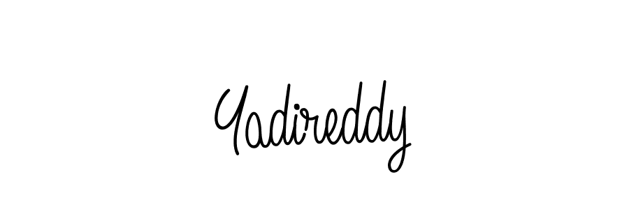 You should practise on your own different ways (Angelique-Rose-font-FFP) to write your name (Yadireddy) in signature. don't let someone else do it for you. Yadireddy signature style 5 images and pictures png