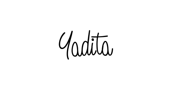 Create a beautiful signature design for name Yadita. With this signature (Angelique-Rose-font-FFP) fonts, you can make a handwritten signature for free. Yadita signature style 5 images and pictures png