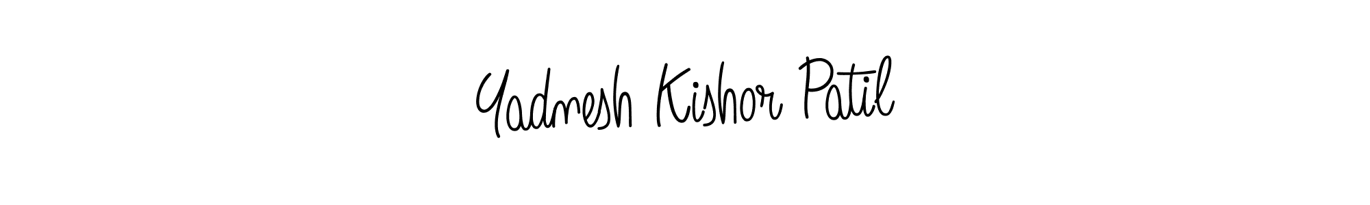 How to make Yadnesh Kishor Patil name signature. Use Angelique-Rose-font-FFP style for creating short signs online. This is the latest handwritten sign. Yadnesh Kishor Patil signature style 5 images and pictures png