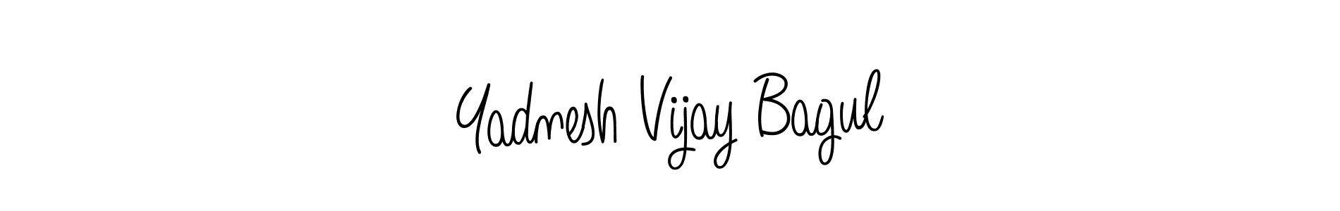Create a beautiful signature design for name Yadnesh Vijay Bagul. With this signature (Angelique-Rose-font-FFP) fonts, you can make a handwritten signature for free. Yadnesh Vijay Bagul signature style 5 images and pictures png