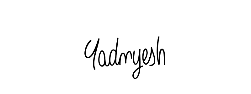 Use a signature maker to create a handwritten signature online. With this signature software, you can design (Angelique-Rose-font-FFP) your own signature for name Yadnyesh. Yadnyesh signature style 5 images and pictures png