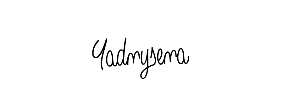 Check out images of Autograph of Yadnysena name. Actor Yadnysena Signature Style. Angelique-Rose-font-FFP is a professional sign style online. Yadnysena signature style 5 images and pictures png