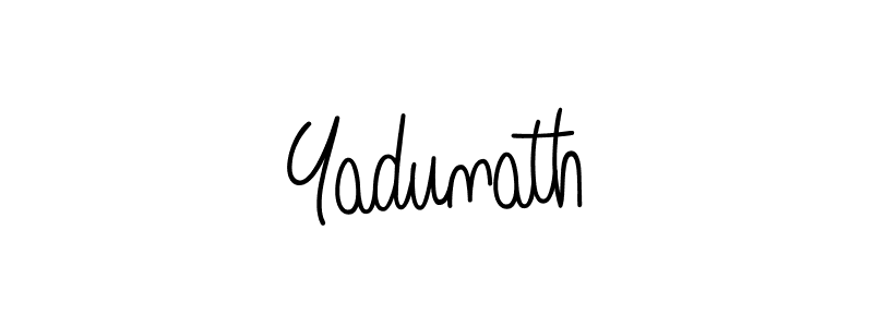 How to make Yadunath name signature. Use Angelique-Rose-font-FFP style for creating short signs online. This is the latest handwritten sign. Yadunath signature style 5 images and pictures png