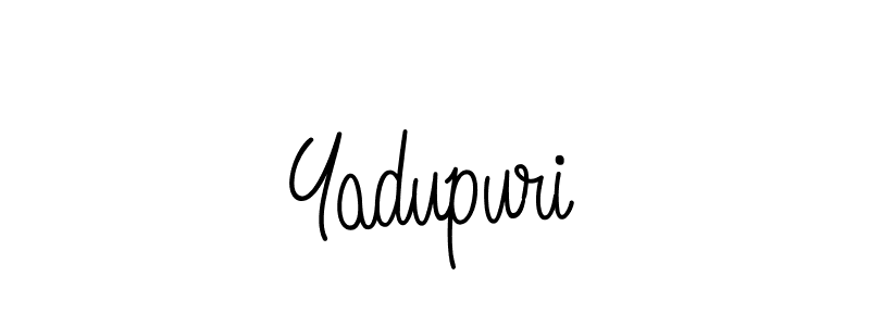 How to Draw Yadupuri signature style? Angelique-Rose-font-FFP is a latest design signature styles for name Yadupuri. Yadupuri signature style 5 images and pictures png