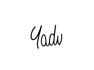 Once you've used our free online signature maker to create your best signature Angelique-Rose-font-FFP style, it's time to enjoy all of the benefits that Yadv name signing documents. Yadv signature style 5 images and pictures png