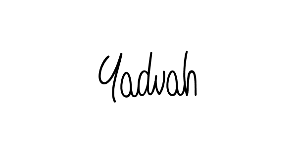 You should practise on your own different ways (Angelique-Rose-font-FFP) to write your name (Yadvah) in signature. don't let someone else do it for you. Yadvah signature style 5 images and pictures png