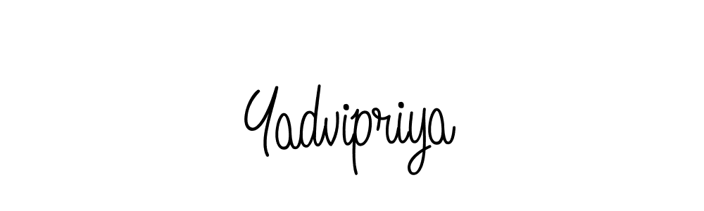 Make a beautiful signature design for name Yadvipriya. With this signature (Angelique-Rose-font-FFP) style, you can create a handwritten signature for free. Yadvipriya signature style 5 images and pictures png