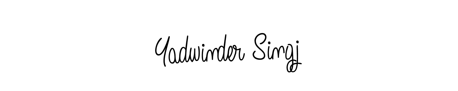 Design your own signature with our free online signature maker. With this signature software, you can create a handwritten (Angelique-Rose-font-FFP) signature for name Yadwinder Singj. Yadwinder Singj signature style 5 images and pictures png