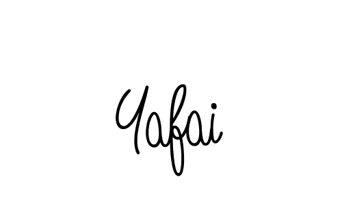 Make a beautiful signature design for name Yafai. With this signature (Angelique-Rose-font-FFP) style, you can create a handwritten signature for free. Yafai signature style 5 images and pictures png