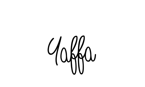 Yaffa stylish signature style. Best Handwritten Sign (Angelique-Rose-font-FFP) for my name. Handwritten Signature Collection Ideas for my name Yaffa. Yaffa signature style 5 images and pictures png