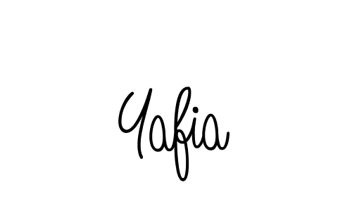 You should practise on your own different ways (Angelique-Rose-font-FFP) to write your name (Yafia) in signature. don't let someone else do it for you. Yafia signature style 5 images and pictures png
