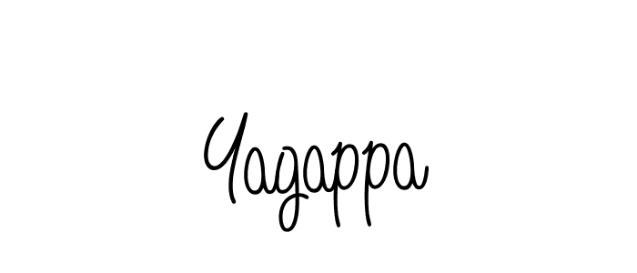 Use a signature maker to create a handwritten signature online. With this signature software, you can design (Angelique-Rose-font-FFP) your own signature for name Yagappa. Yagappa signature style 5 images and pictures png