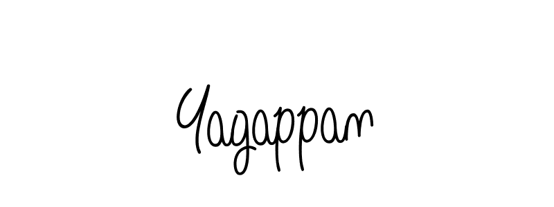 How to make Yagappan name signature. Use Angelique-Rose-font-FFP style for creating short signs online. This is the latest handwritten sign. Yagappan signature style 5 images and pictures png