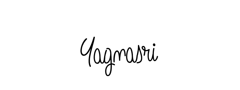 How to make Yagnasri name signature. Use Angelique-Rose-font-FFP style for creating short signs online. This is the latest handwritten sign. Yagnasri signature style 5 images and pictures png