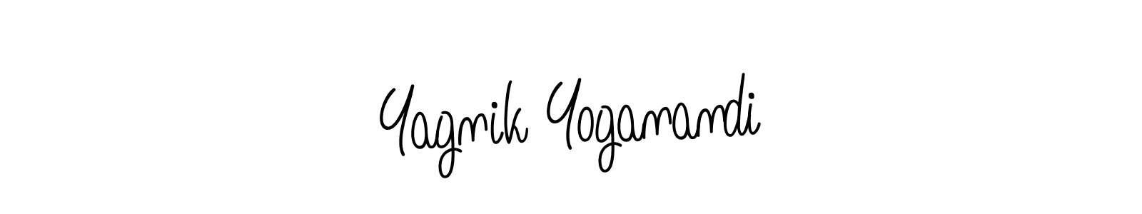 The best way (Angelique-Rose-font-FFP) to make a short signature is to pick only two or three words in your name. The name Yagnik Yoganandi include a total of six letters. For converting this name. Yagnik Yoganandi signature style 5 images and pictures png