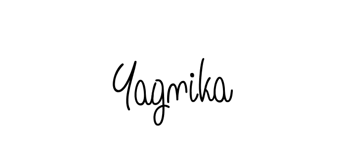 How to make Yagnika name signature. Use Angelique-Rose-font-FFP style for creating short signs online. This is the latest handwritten sign. Yagnika signature style 5 images and pictures png