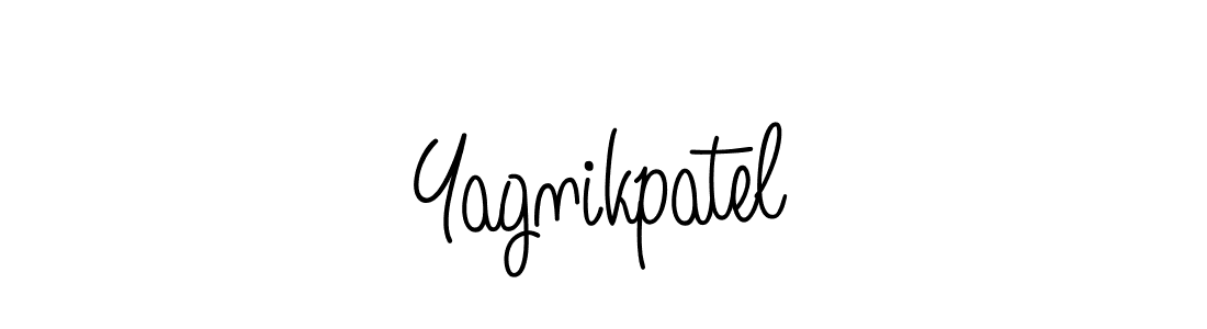 Design your own signature with our free online signature maker. With this signature software, you can create a handwritten (Angelique-Rose-font-FFP) signature for name Yagnikpatel. Yagnikpatel signature style 5 images and pictures png