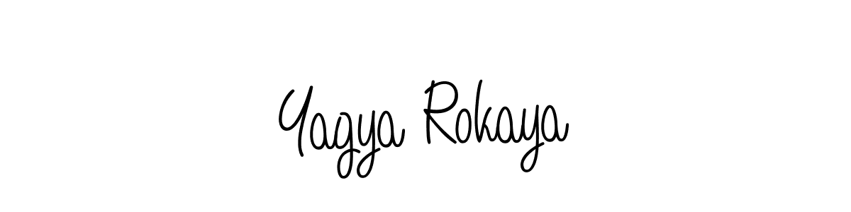 Check out images of Autograph of Yagya Rokaya name. Actor Yagya Rokaya Signature Style. Angelique-Rose-font-FFP is a professional sign style online. Yagya Rokaya signature style 5 images and pictures png