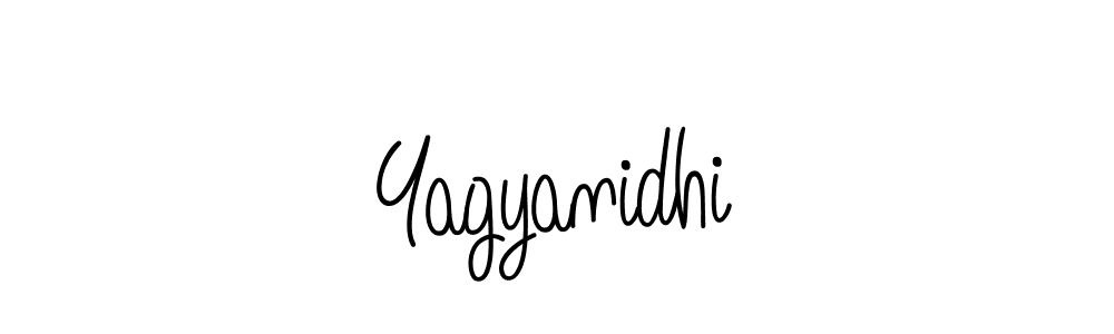 Make a beautiful signature design for name Yagyanidhi. With this signature (Angelique-Rose-font-FFP) style, you can create a handwritten signature for free. Yagyanidhi signature style 5 images and pictures png