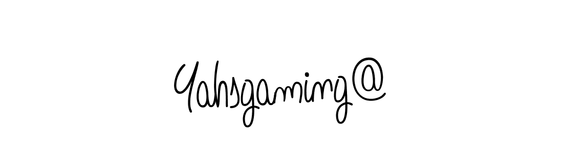 Use a signature maker to create a handwritten signature online. With this signature software, you can design (Angelique-Rose-font-FFP) your own signature for name Yahsgaming@. Yahsgaming@ signature style 5 images and pictures png