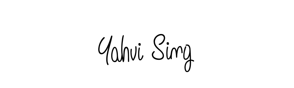 How to Draw Yahvi Sing signature style? Angelique-Rose-font-FFP is a latest design signature styles for name Yahvi Sing. Yahvi Sing signature style 5 images and pictures png