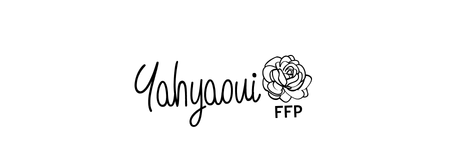 The best way (Angelique-Rose-font-FFP) to make a short signature is to pick only two or three words in your name. The name Yahyaoui7 include a total of six letters. For converting this name. Yahyaoui7 signature style 5 images and pictures png