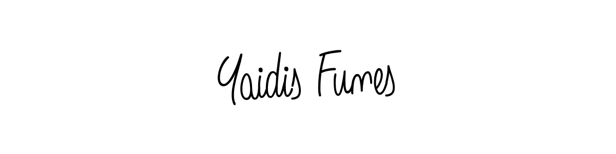 Use a signature maker to create a handwritten signature online. With this signature software, you can design (Angelique-Rose-font-FFP) your own signature for name Yaidis Funes. Yaidis Funes signature style 5 images and pictures png