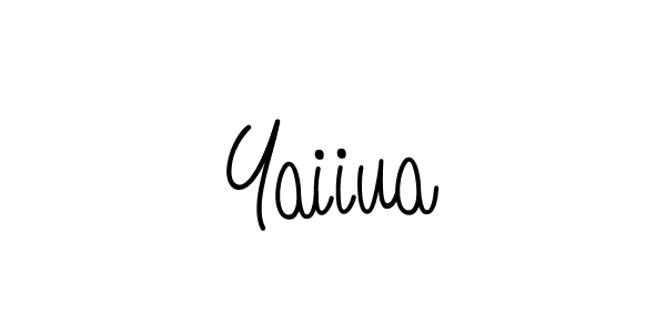 Create a beautiful signature design for name Yaiiua. With this signature (Angelique-Rose-font-FFP) fonts, you can make a handwritten signature for free. Yaiiua signature style 5 images and pictures png