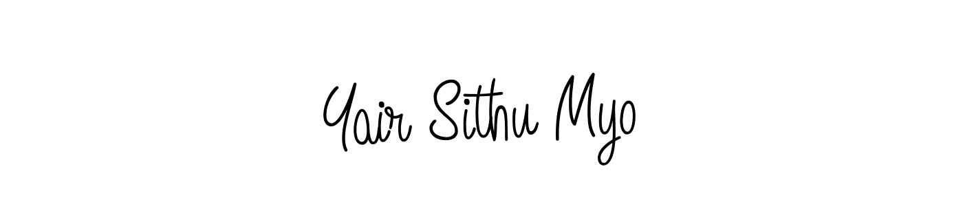 Design your own signature with our free online signature maker. With this signature software, you can create a handwritten (Angelique-Rose-font-FFP) signature for name Yair Sithu Myo. Yair Sithu Myo signature style 5 images and pictures png