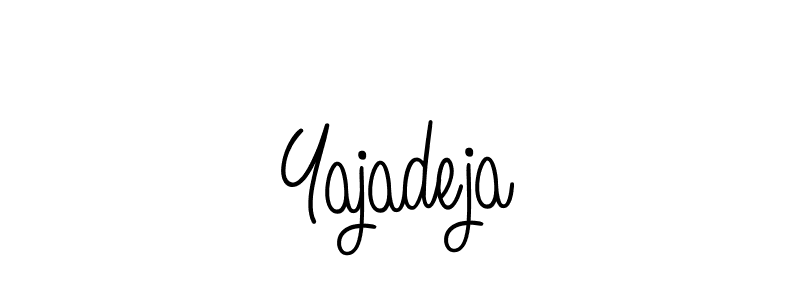 if you are searching for the best signature style for your name Yajadeja. so please give up your signature search. here we have designed multiple signature styles  using Angelique-Rose-font-FFP. Yajadeja signature style 5 images and pictures png