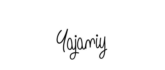 Also we have Yajaniy name is the best signature style. Create professional handwritten signature collection using Angelique-Rose-font-FFP autograph style. Yajaniy signature style 5 images and pictures png