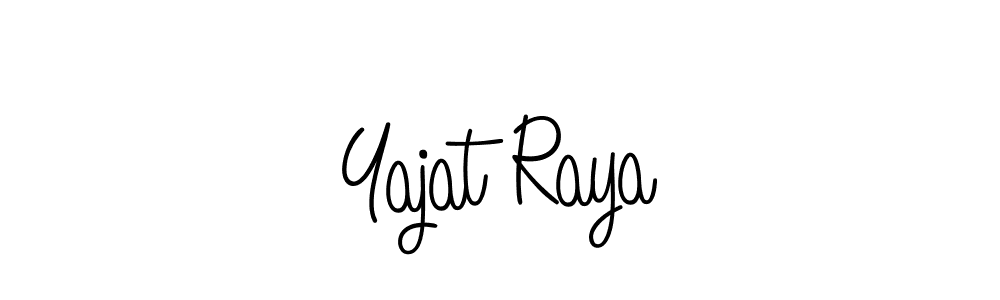 How to make Yajat Raya name signature. Use Angelique-Rose-font-FFP style for creating short signs online. This is the latest handwritten sign. Yajat Raya signature style 5 images and pictures png