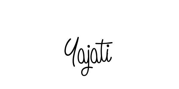 Use a signature maker to create a handwritten signature online. With this signature software, you can design (Angelique-Rose-font-FFP) your own signature for name Yajati. Yajati signature style 5 images and pictures png