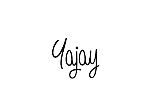 Design your own signature with our free online signature maker. With this signature software, you can create a handwritten (Angelique-Rose-font-FFP) signature for name Yajay. Yajay signature style 5 images and pictures png