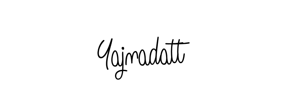 You should practise on your own different ways (Angelique-Rose-font-FFP) to write your name (Yajnadatt) in signature. don't let someone else do it for you. Yajnadatt signature style 5 images and pictures png