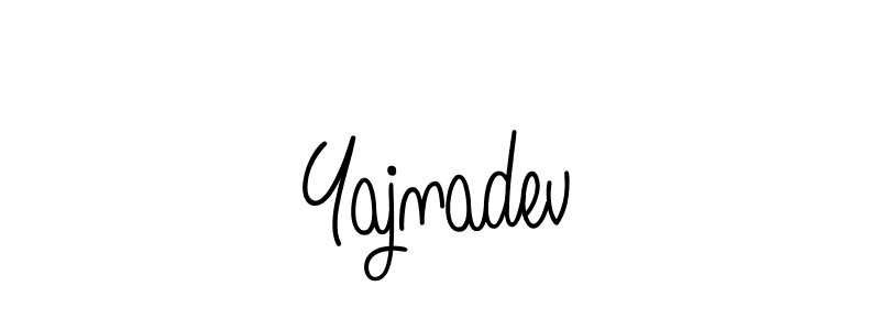 Make a beautiful signature design for name Yajnadev. With this signature (Angelique-Rose-font-FFP) style, you can create a handwritten signature for free. Yajnadev signature style 5 images and pictures png