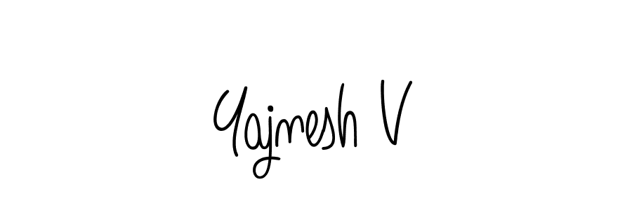 You should practise on your own different ways (Angelique-Rose-font-FFP) to write your name (Yajnesh V) in signature. don't let someone else do it for you. Yajnesh V signature style 5 images and pictures png