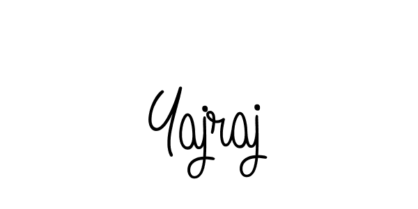 Use a signature maker to create a handwritten signature online. With this signature software, you can design (Angelique-Rose-font-FFP) your own signature for name Yajraj. Yajraj signature style 5 images and pictures png